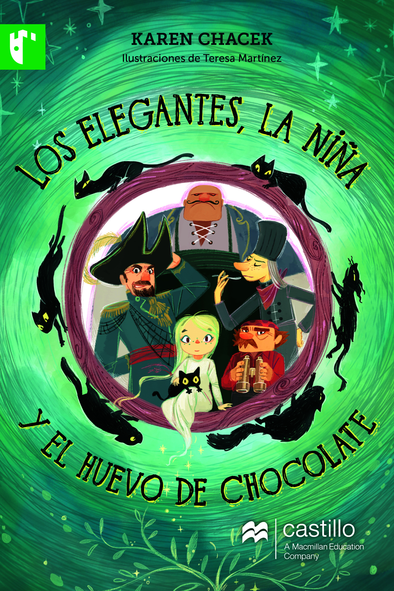Los elegantes, la niña y el huevo de chocolate
