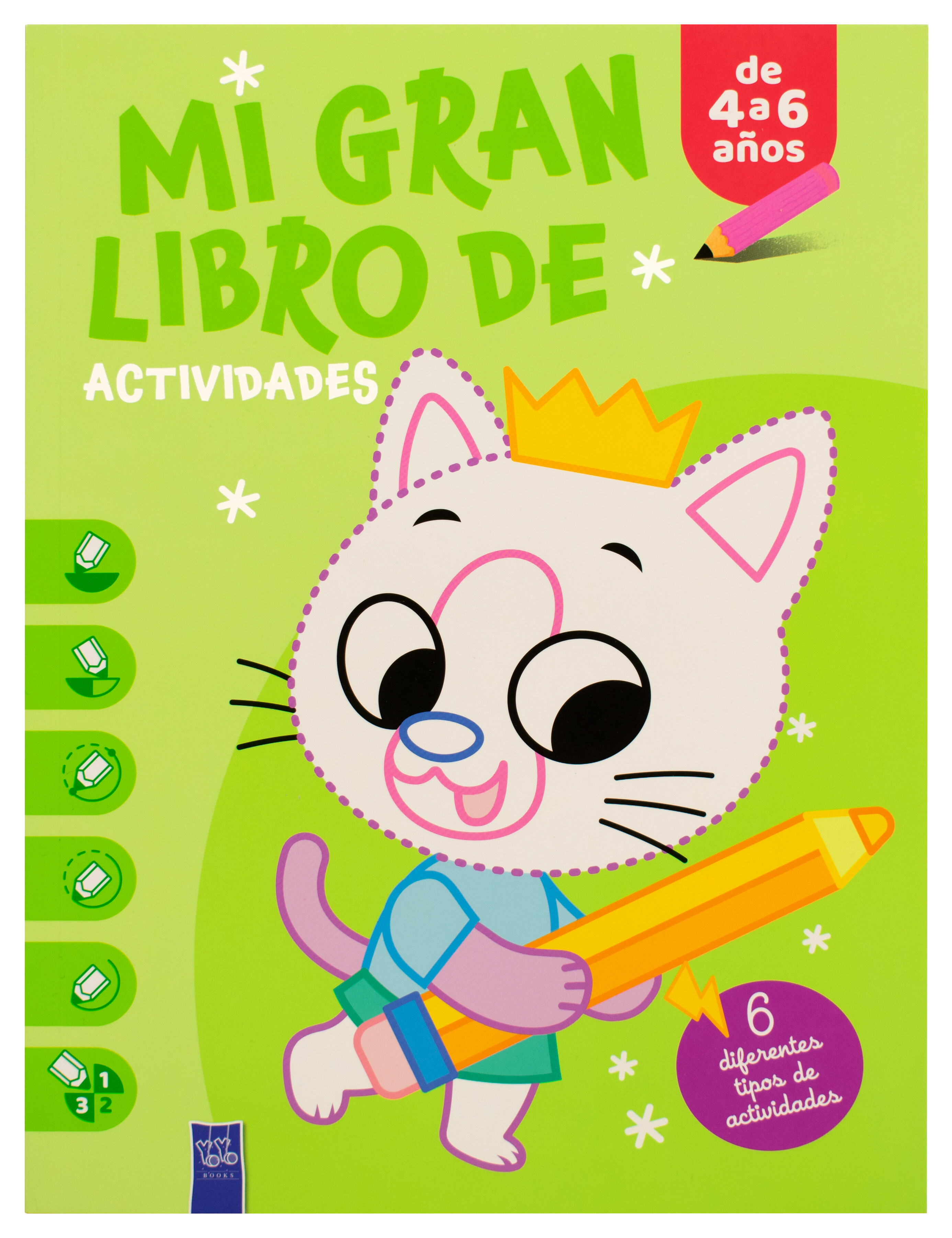 Libro Infantil: Mi gran libro de actividades-Gato