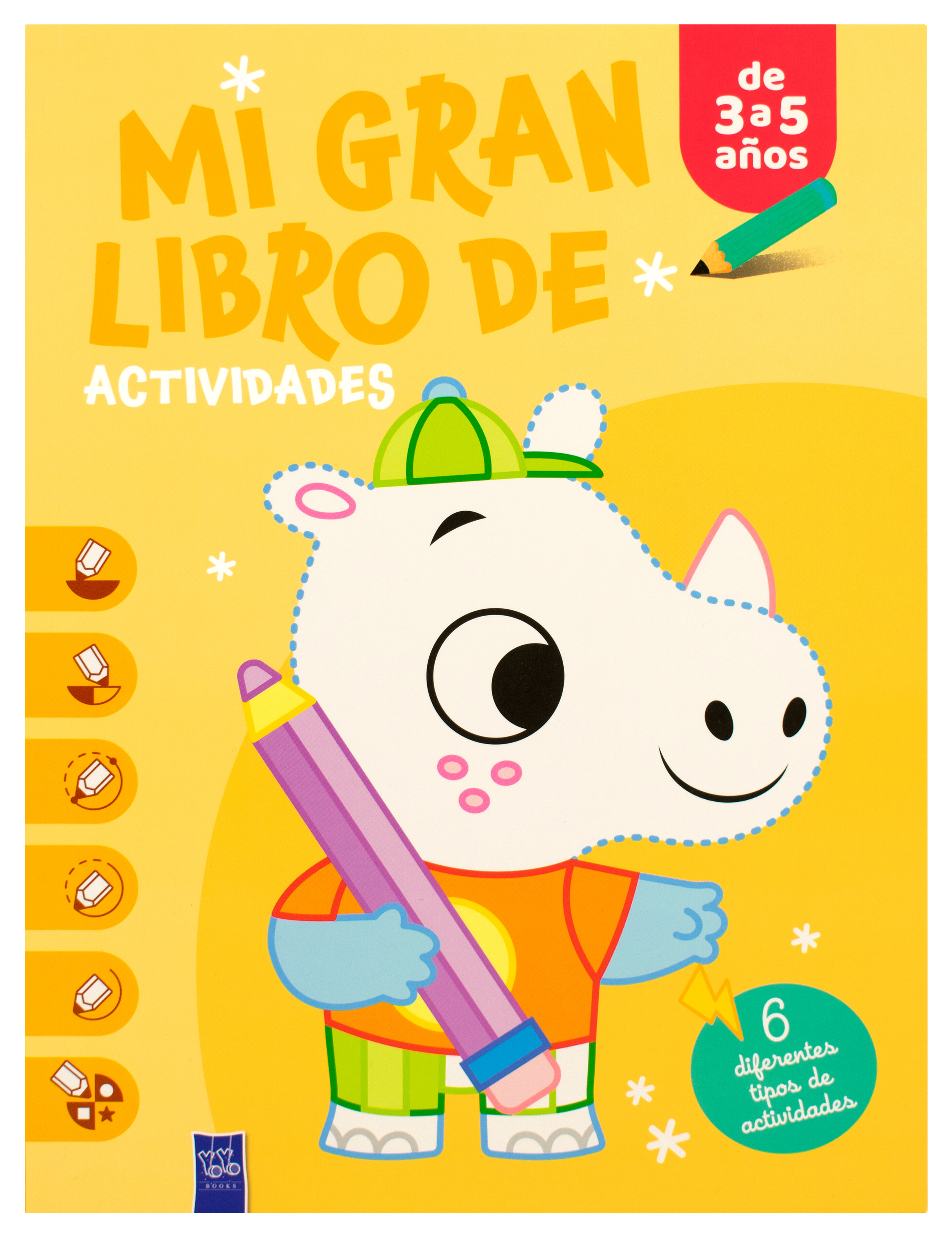 Libro Infantil: Mi gran libro de actividades-Rinoceronte
