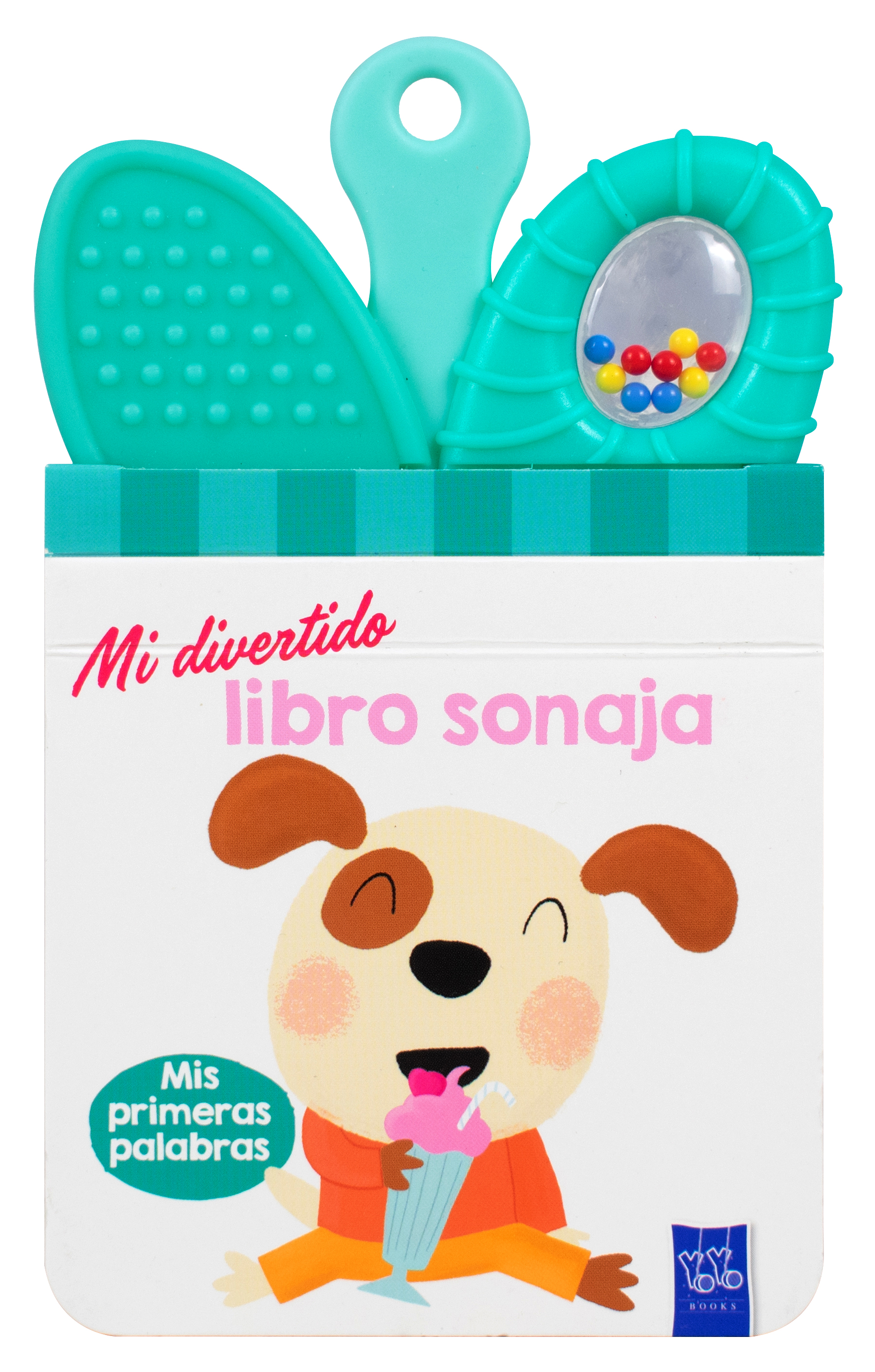 Libro infantil: Mi divetido libro sonaja - Mis primeras Palabras