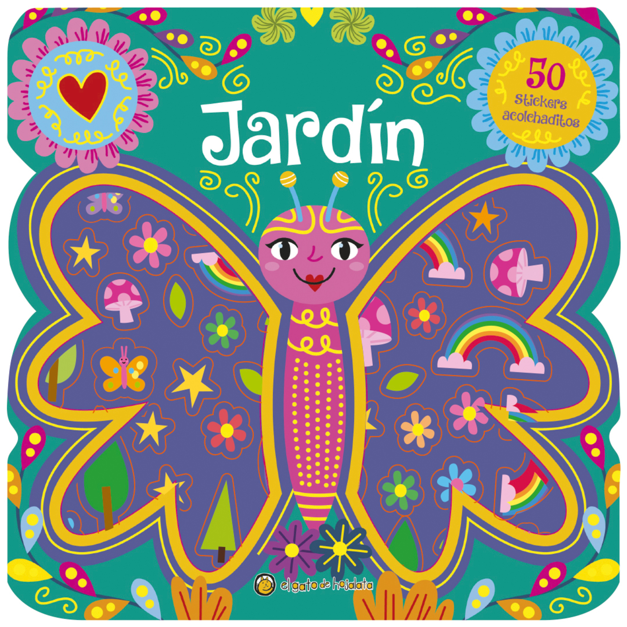 50 Stickers alcolchaditos: Jardín