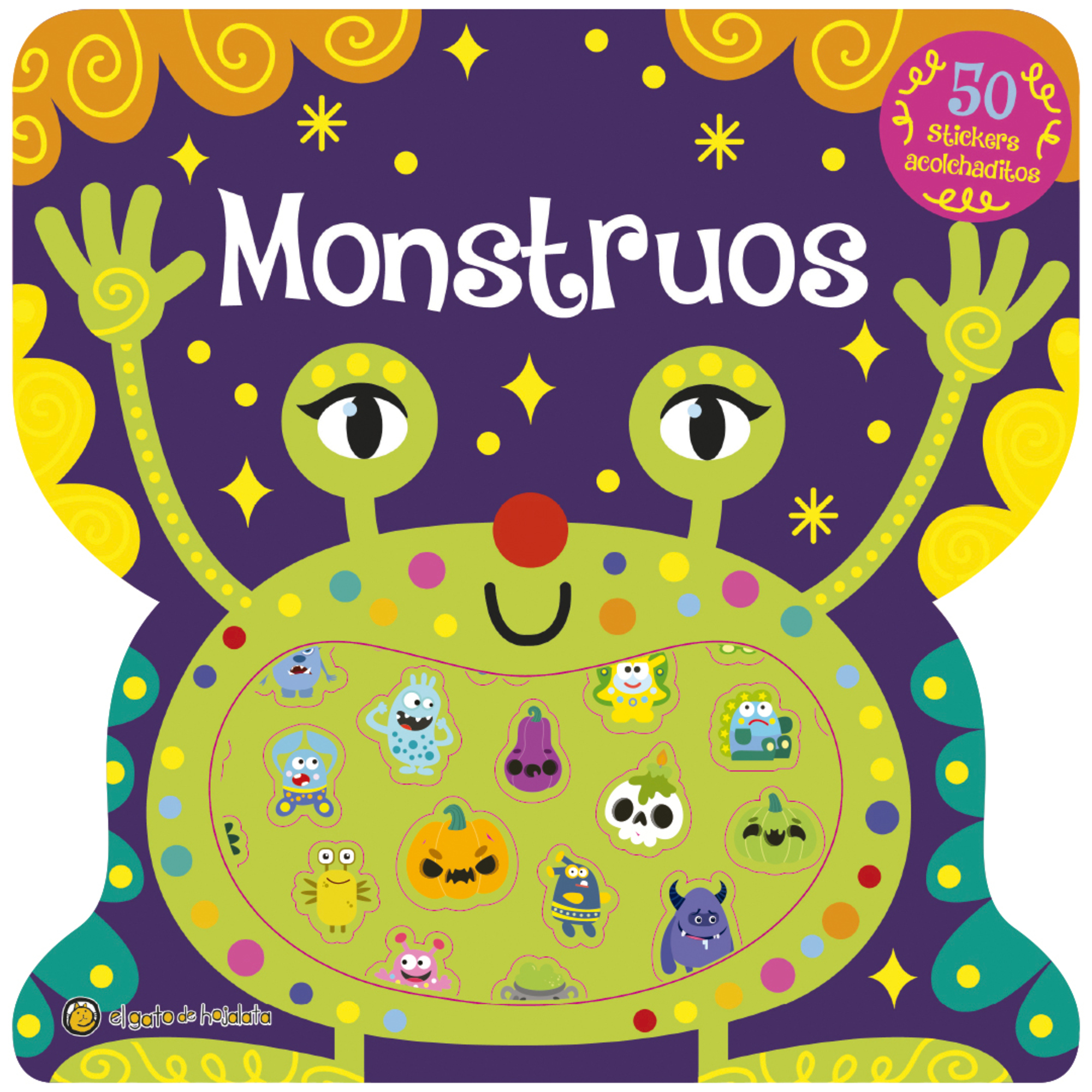 50 Stickers alcolchaditos: Monstruos