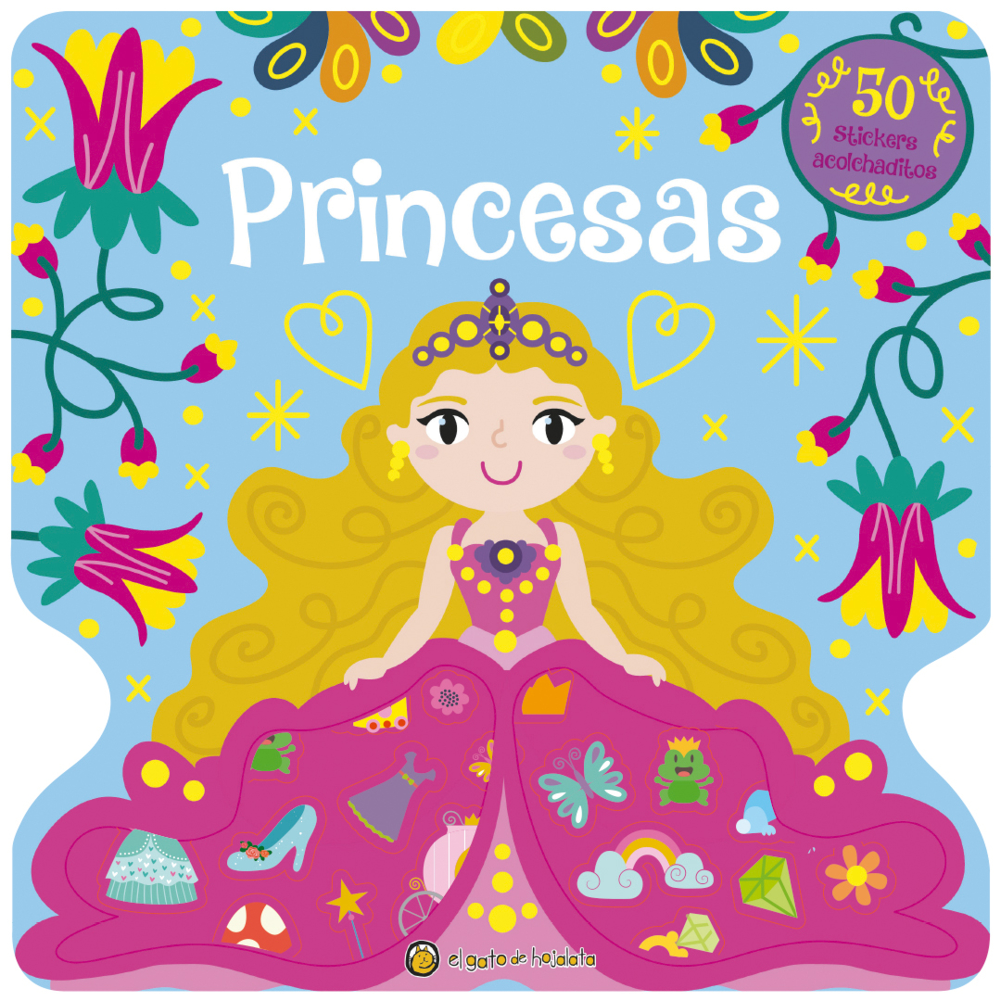 50 Stickers alcolchaditos: Princesas