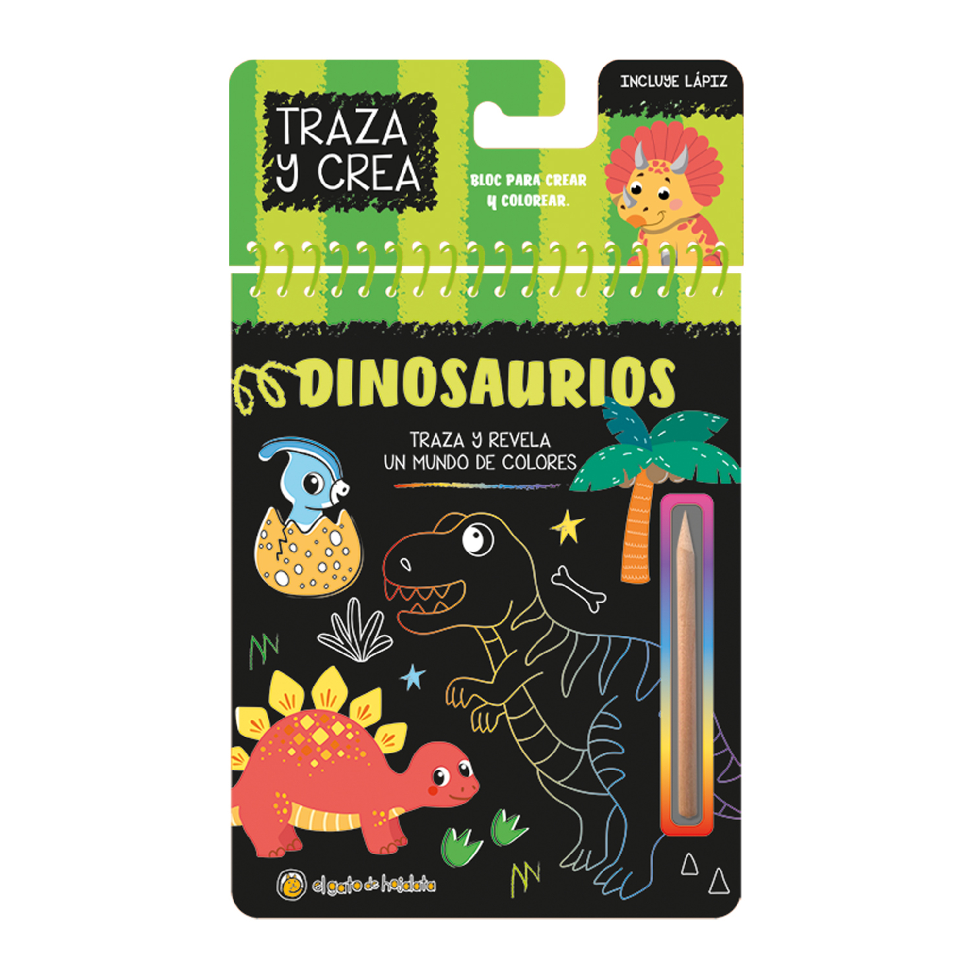 Traza y crea: Dinosaurios