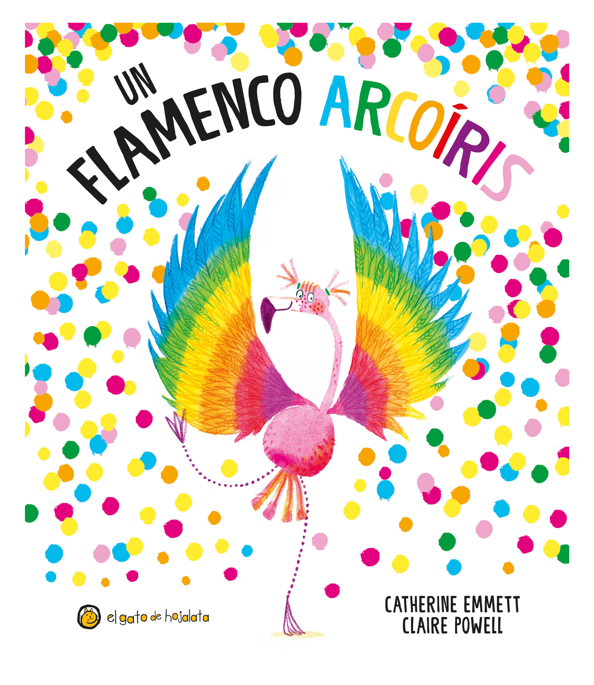 Un flamenco arcoíris